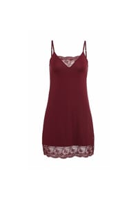 JOOP! - Nachthemd Beautiful Chemise - DARK RED