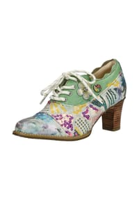 LAURA VITA® - Leder/Textil Pumps - Grün