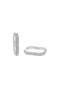 JOOP! - Creolen für Damen, 925 Sterling Silber, Zirkonia synth. - Silber