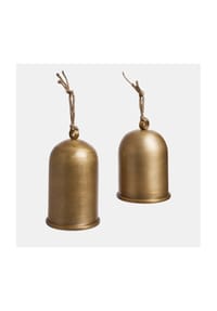 LOBERON - Deko-Glocke 2er Set Miravona messing - messing