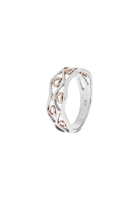 zeeme SILVER - Ring 925/- Sterling Silber - rot