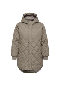 ONLY CARMAKOMA - Steppmantel 2026 4_Prefall, Stehkragen, für Damen - 239935 WALNUT