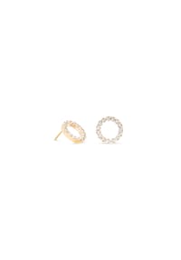 CŒUR DE LION - Ohrringe Sparkling Circle - Kristall-Gold