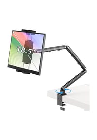 MANIKE - Tragbarer Multi-Arm Tablet- und Monitorhalter – 360° drehbare Tischhalterung - 