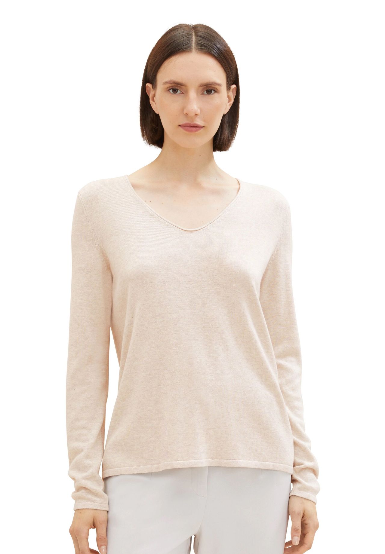 Tom Tailor Pullover, Rollkante, FüR Damen, Beige, L