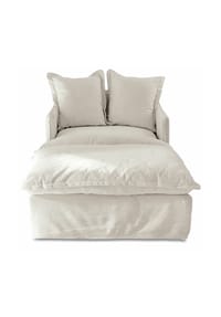 LOBERON - Sessel mit Hocker Avignon creme - creme