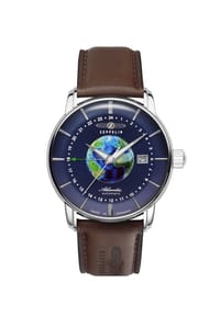 ZEPPELIN ATLANTIC - Herren Automatikuhr "8468-3" - SILBER/BRAUN