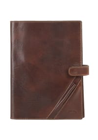 piké - Baby-Tagebuch Echt Leder, Made In Italy - braun