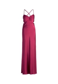 Vera Mont - Cocktailkleid mit Cut-Outs - Dark Fuchsia