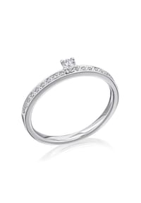 ONE ELEMENT Timeless Diamonds - 0,15 ct Diamant Brillant Memoire - silber