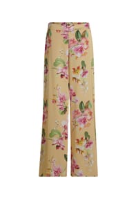 Vera Mont - Marlene-Hose mit Blumenprint - Yellow/Rosé
