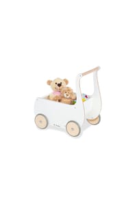 Pinolino® - Mette Puppenwagen - Lauflernhilfe mit Bremssystem & gummierten Rädern - 