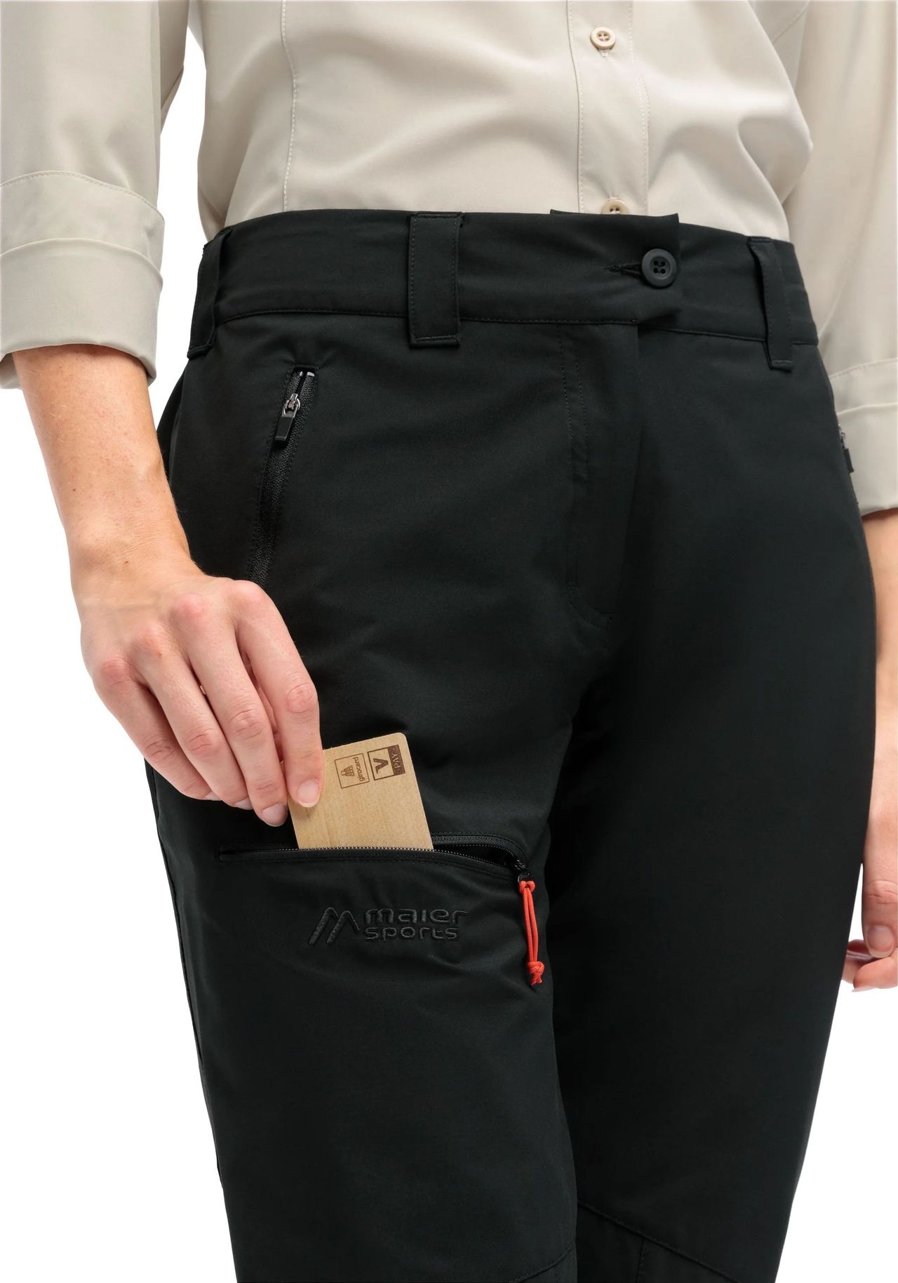 Maier® Sports Outdoorhose "Lulaka Loop", Schnell Trocknend, FüR Damen, Schwarz, 46