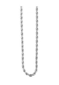Adelia's - Adelia's Damen Edelstahl Kordelkette Halskette - silber