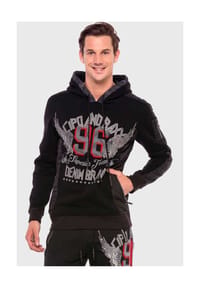 CIPO & BAXX® - Sweatshirt mit coolem Print - BLACK