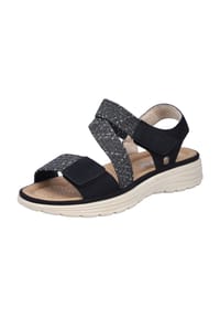 rieker - Sandalen, Klettverschluss, für Damen - SCHWARZ / 00