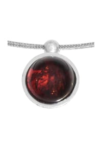 OSTSEE-SCHMUCK® - Collier , Kugel 10 mm-Sarah Vicenca , Bernstein - silber