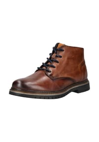 bugatti - Leder Stiefelette - Cognac