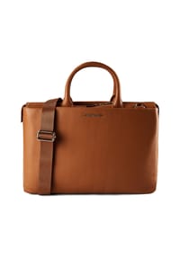 MANDARINA DUCK Mellow Urban - Mellow Urban Handtasche Leder 40 cm Laptopfach - milk chocolate