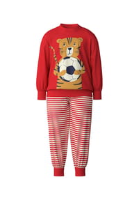 CALIDA - Kinder Bündchen-Pyjama Toddlers Soccer - cherry red