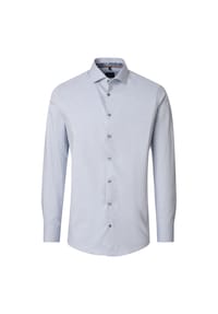 VENTI - Herren Businesshemd uni Modern Fit - Blau