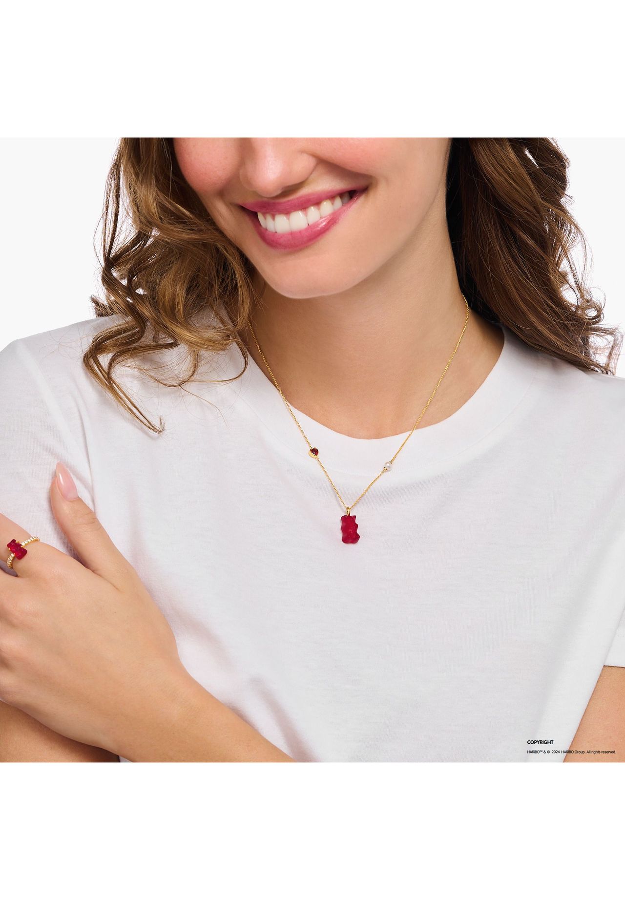 Thomas Sabo Thomas Sabo x HARIBO Kette mit Goldbär Rot | GALERIA