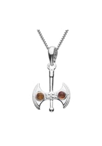 OSTSEE-SCHMUCK® - Kette mit Anhänger , Doppelaxt , Silber 925/000 - silber