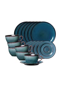 Ritzenhoff & Breker Kaffeeservice Bali 18er Set blau - BALI - blau