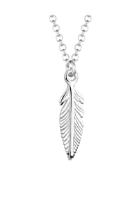 elli. - Halskette Feder Boho Hippie Festival 925 Sterling Silber - Silber