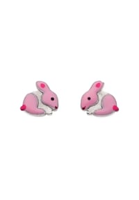 Adelia's - Damen Silber Schmuck 925 Silber Ohrringe  Ohrstecker Hase - silber