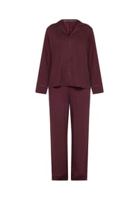 TRIUMPH - Schlafanzug Amourette Jacquard, V-Ausschnitt, für Damen - 7291 CLARET