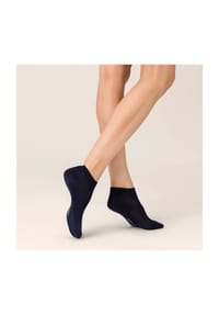 KUNERT - Finest Cotton Sneakersocken, Rippbündchen, für Damen - 0010 WHITE