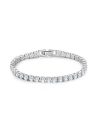 GLANZSTÜCKE MÜNCHEN - Damen Armband aus 925/- Sterling Silber in Silber mit Zirkonia - silber