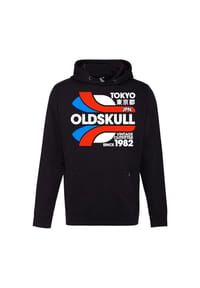 OLDSKULL - Kapuzensweater Retro Tokyopolis mit angesagtem Print im Vintage-Stil - Black