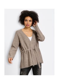 heine - Strickjacke - sesam-meliert