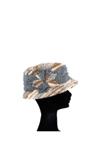 collezione alessandro® - Hut Floral Wollhut, Made in Italy - braun