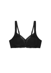 TRIUMPH - Modern Lace+Cotton BH, bügellos, Spitzendetails, für Damen - BLACK