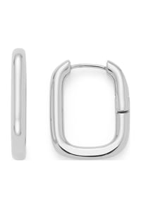 LEONARDO - Damen Creolen, Edelstahl - SILBER