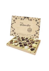 LAUENSTEIN CONFISERIE - Weihnachts-Schatzkästchen Trüffel und Pralinen 300g - 