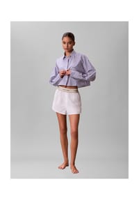 Calvin Klein - Schlafanzug-Oberteil Cotton Poplin, Knopfleiste, für Damen - 519  PENNY STRIPE