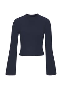 COPENHAGEN STUDIOS - Sweatshirt Loungewear, Stehkragen, für Damen - 26590 WHISPER WHIT