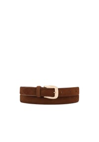 kazar - Classic Gürtel aus weichem Wildleder - Braun