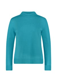 BETTY BARCLAY - Basic-Strickpullover mit Stehkragen - beige