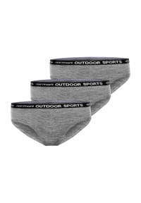 normani® - 3er Pack Damen Merino Slip Albury - Grau