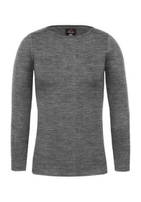 normani® - Damen Merino Langarm-Shirt Mandurah - Anthrazit