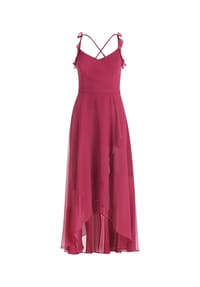 Vera Mont - Abendkleid mit Volant - Dark Fuchsia