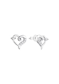 amor - Damen Ohrstecker "Herz", 925er Silber - SILBER
