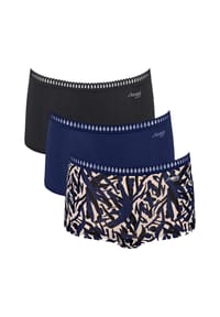 sloggi - Go Crush Pantys, 3er-Pack, Spitzen-Bordüre, für Damen - 00GZ SILK WHITE