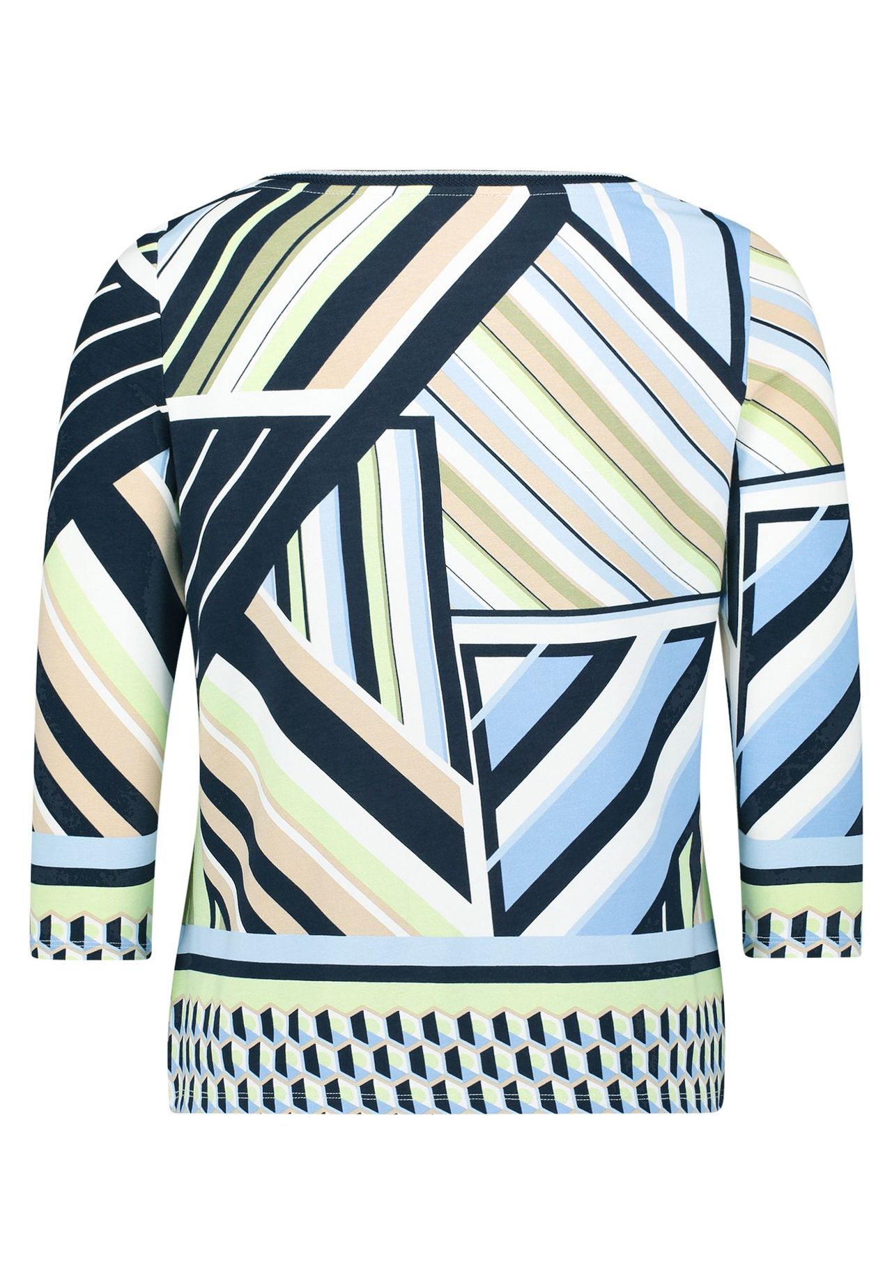 Betty Barclay Basic Shirt Mit Print, Blau, 36