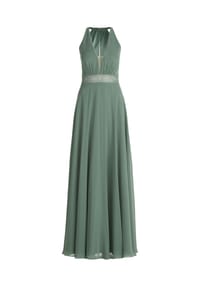 Vera Mont - Abendkleid mit Spitze - Blue Stone